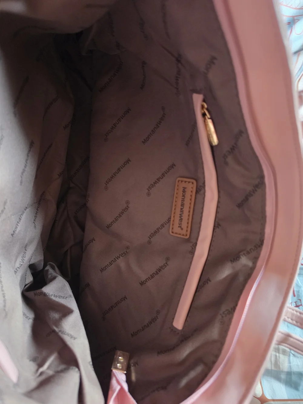Quilted Pink Tote Bag by Montana West